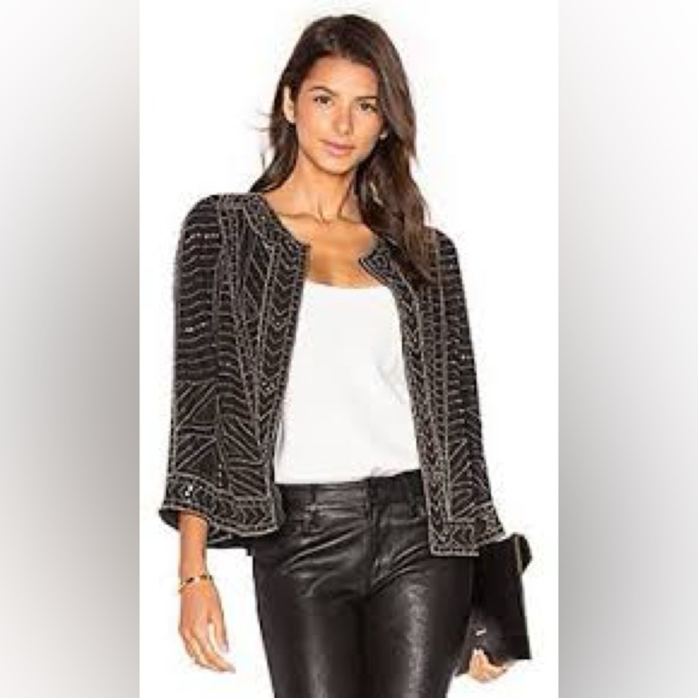 Black studded jacket